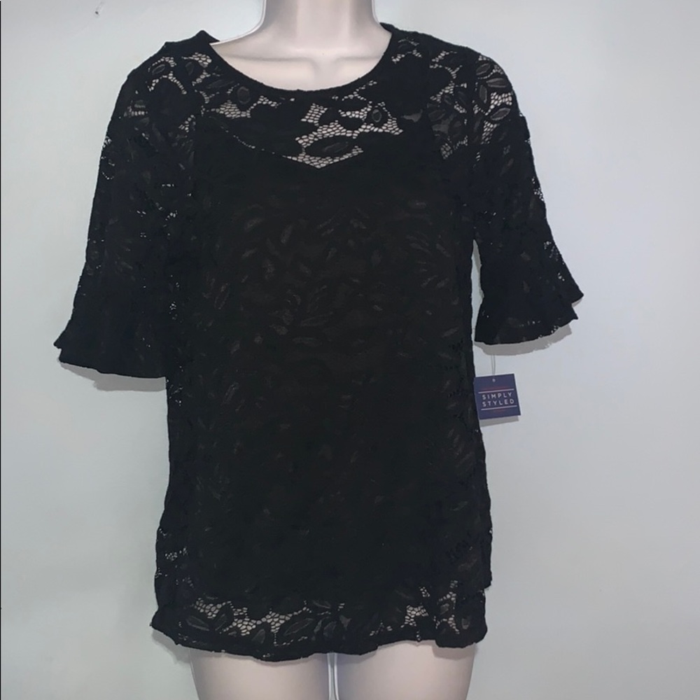 New Simply Styled Lace top with Cami